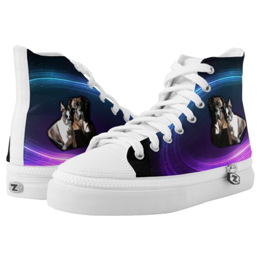 Boxer and Boston Terrier Hi-tops (Pair)