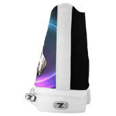 Boxer and Boston Terrier Hi-tops (Left Shoe Back)