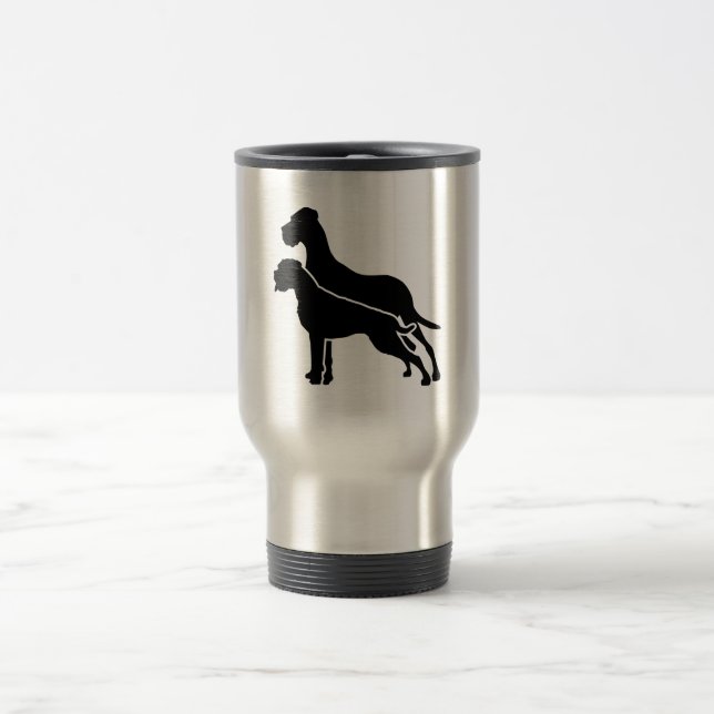Boxer and Great Dane Travel Mug (Center)