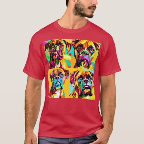 Boxer Art Dog Lover Gifts T_Shirt