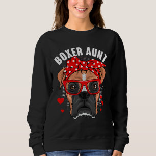 Boxer Aunt Dog  Family Matching Mother s Day Women Sweatshirt