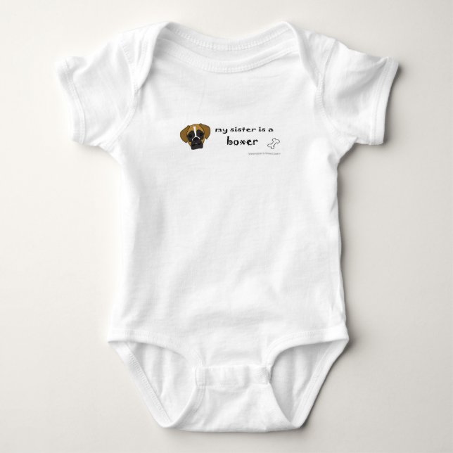boxer baby bodysuit (Front)