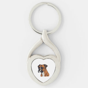 Boxer Bark Designs Punchy Graphic designs Keychain