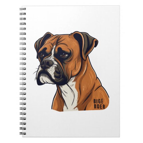Boxer Bark Designs Punchy Graphic designs Notebook