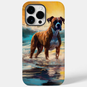 Boxer Beach Surfing Painting Case-Mate iPhone 14 Pro Max Case