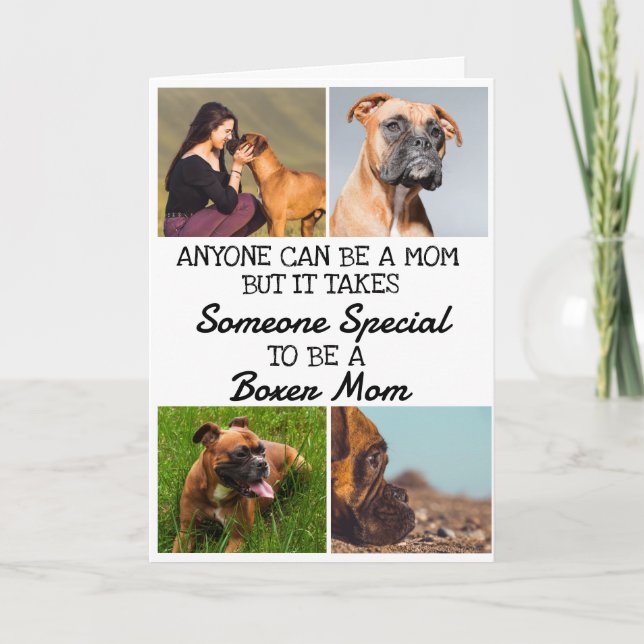 Boxer ...Best Mom Mother's Day Card (Front)