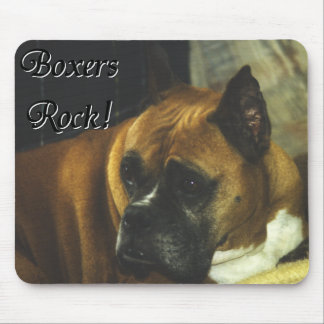 Boxer:  Boxers Rock Mouse Pad