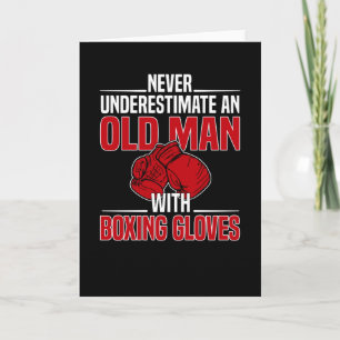 Boxer Boxing Gloves Boxing Match Martial Arts Card