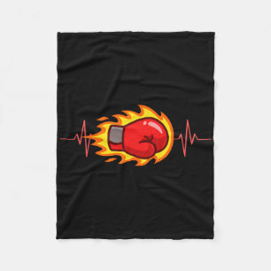 Boxer Boxing Kickboxing Boxing Gloves Boxing Compe Fleece Blanket