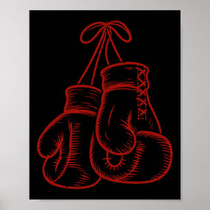 Boxer Boxing Ring Martial Art Sport Kickboxer Trai Poster