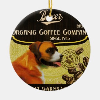 Boxer Brand – Organic Coffee Company Ceramic Ornament