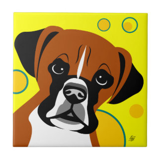 Boxer Breed Ceramic Tile
