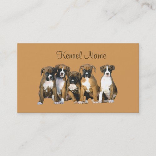 Boxer Breeder Business Card