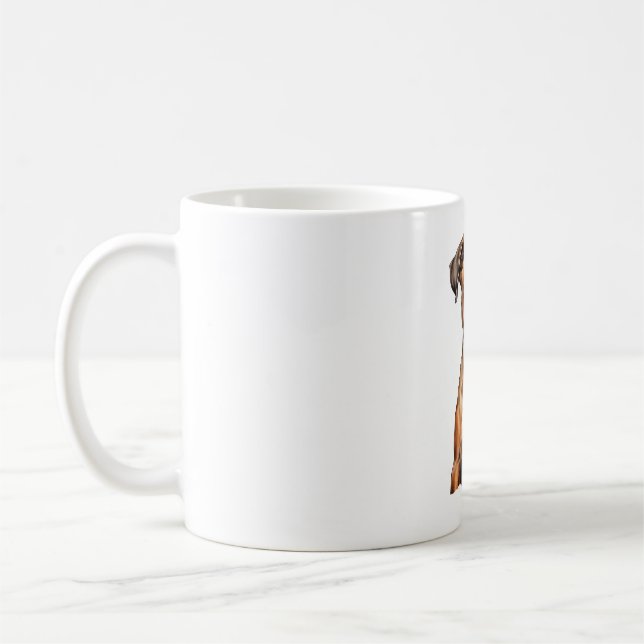 Boxer Buddies Cute Dog Designs for Loyal Boxer Coffee Mug (Left)