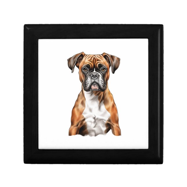 Boxer Buddies Cute Dog Designs for Loyal Boxer Gift Box (Front)