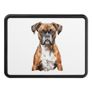 Boxer Buddies Cute Dog Designs for Loyal Boxer Hitch Cover