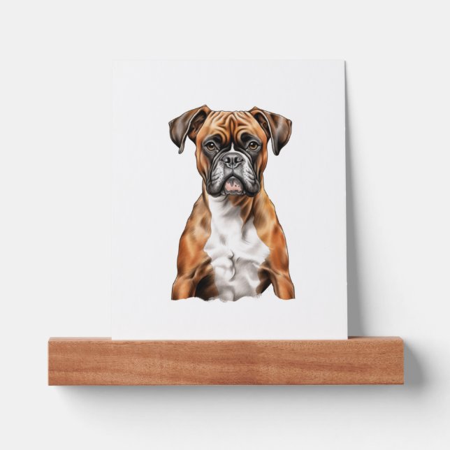 Boxer Buddies Cute Dog Designs for Loyal Boxer Picture Ledge (Front)