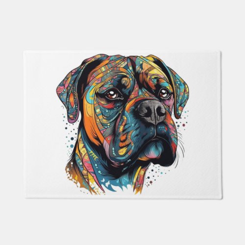 Boxer Buddies Playful Pup File Summary Digital Doormat