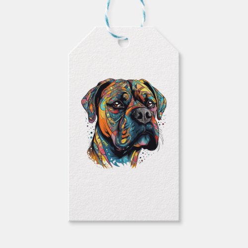 Boxer Buddies Playful Pup File Summary Digital Gift Tags