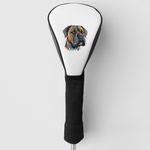 Boxer Buddies Playful Pup File Summary Digital Golf Head Cover