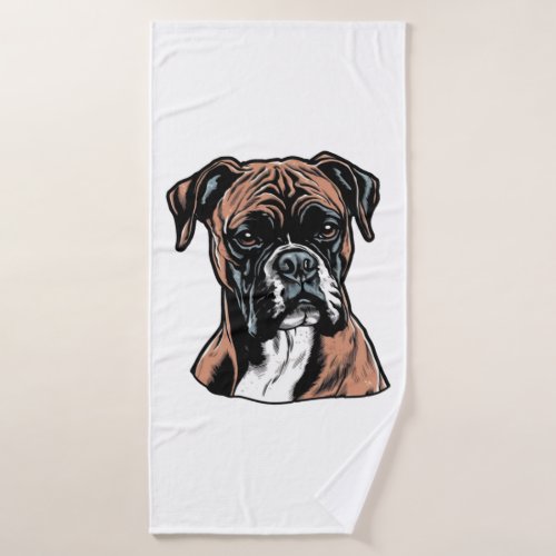 Boxer Buddy Humorous Protective Bath Towel