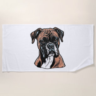 Boxer Buddy Humorous Protective Beach Towel