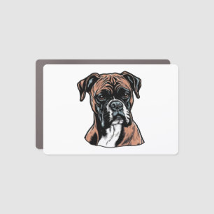 Boxer Buddy Humorous Protective Car Magnet