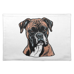 Boxer Buddy Humorous Protective Cloth Placemat