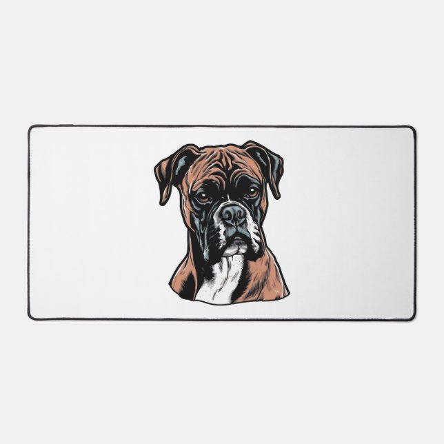 Boxer Buddy Humorous Protective Desk Mat (Front)