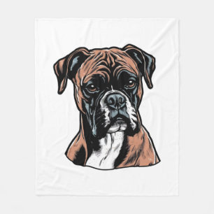 Boxer Buddy Humorous Protective Fleece Blanket