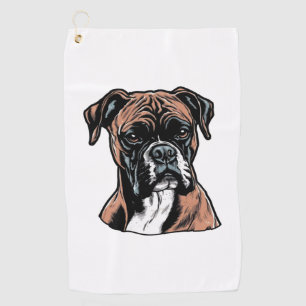 Boxer Buddy Humorous Protective Golf Towel