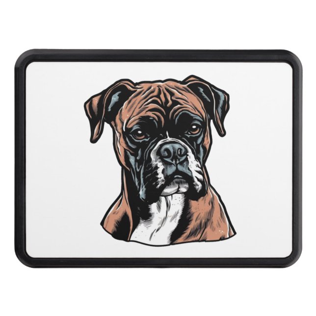 Boxer Buddy Humorous Protective Hitch Cover (Front)