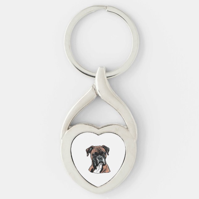 Boxer Buddy Humorous Protective Keychain (Front)