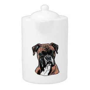 Boxer Buddy Humorous Protective Teapot