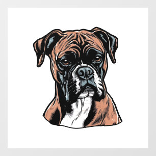Boxer Buddy Humorous Protective Wall Decal
