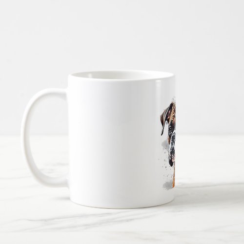 Boxer Buddy Portable Photo_Realistic Dog design Coffee Mug