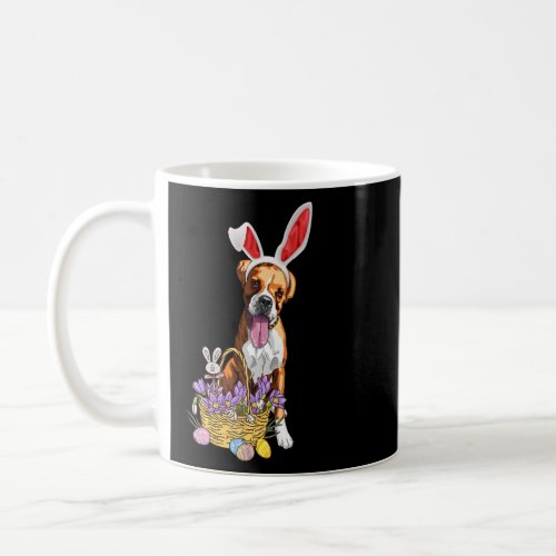 Boxer Bunny Easter Egg Hunters Funny Easter Day   Coffee Mug