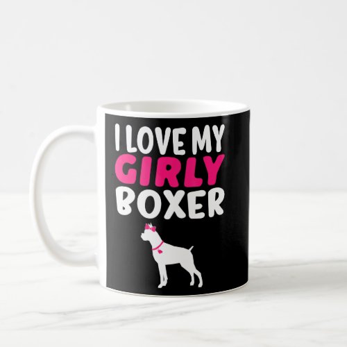 Boxer Canine Pet  Girl Dog Pup Gender Reveal Cute  Coffee Mug