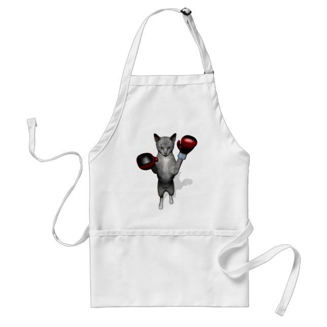 Boxer Cat Adult Apron (Front)