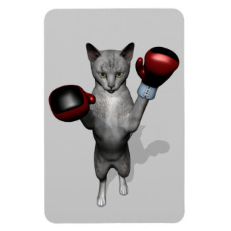 Boxer Cat Magnet