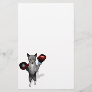 Boxer Cat Stationery