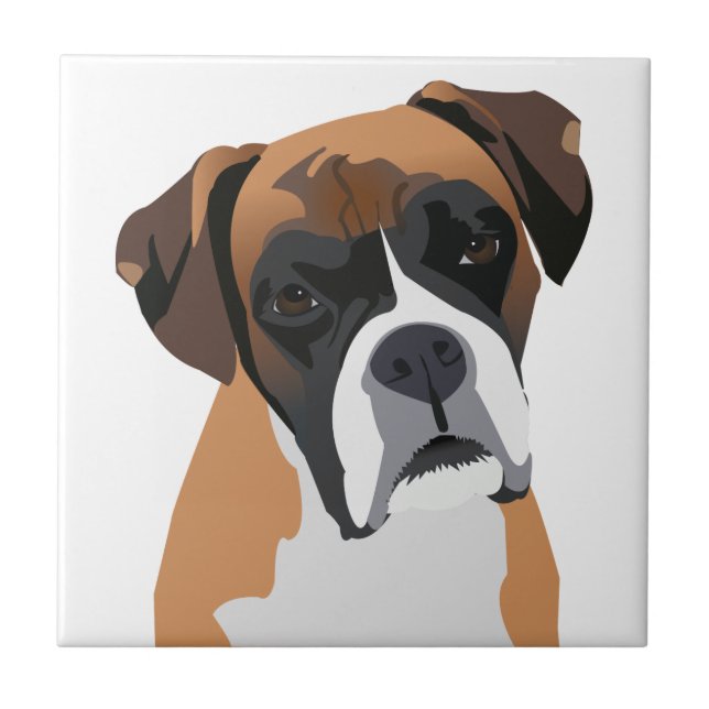 Boxer Ceramic Tile (Front)