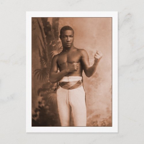 Boxer Ching Hook Vintage Male Photo Postcard