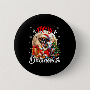 Boxer Christmas Boxer Dog Costume Boxer Xmas Merry Button