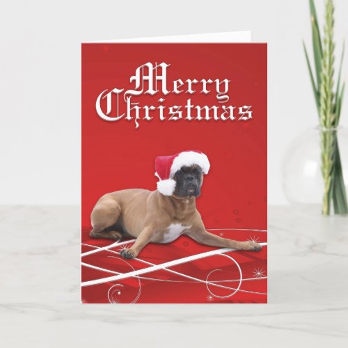 Boxer Christmas Card