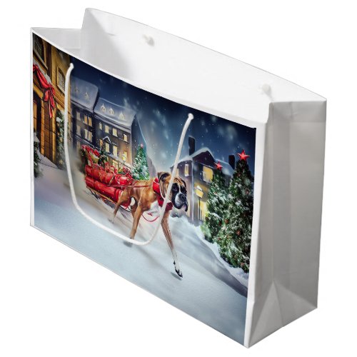 Boxer Christmas Festive Season Large Gift Bag