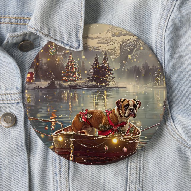 Boxer Christmas Festive Voyage Button (In Situ)