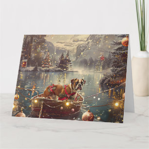 Boxer Christmas Festive Voyage Card