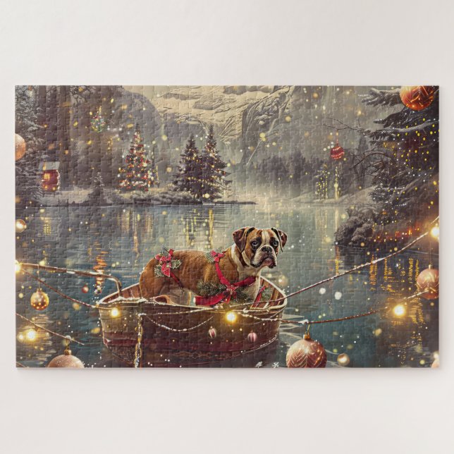 Boxer Christmas Festive Voyage Jigsaw Puzzle (Horizontal)