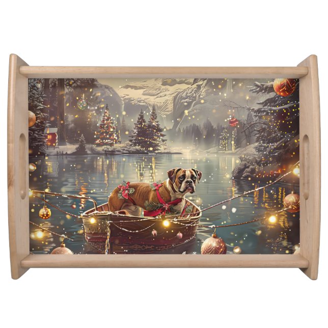 Boxer Christmas Festive Voyage Serving Tray (Front)
